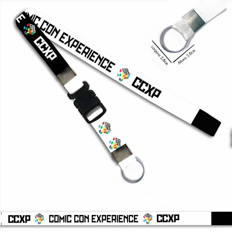 CCXP Comic Con Experience C0451P Cordão, Chaveiro Argola Engate
