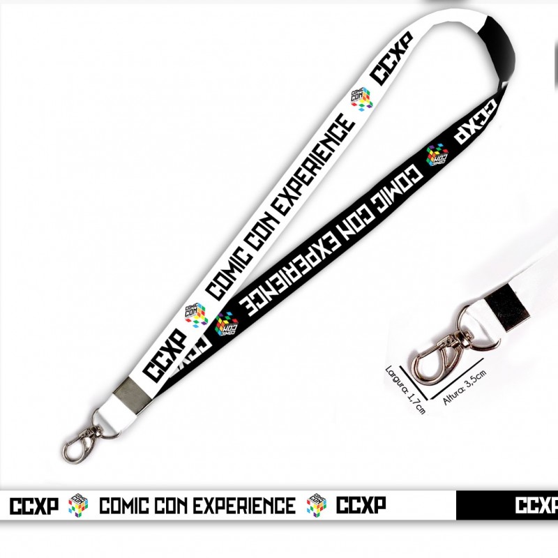 Cordão CCXP Comic Con Experience C0451P com Mosquetão